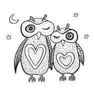 Two cute decorative owls N8