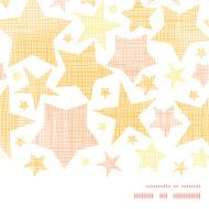 Golden stars textile textured horizontal seamless pattern background