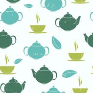 Tea Seamless Pattern Background Vector Illustration N4