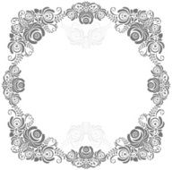 grey and white vintage frame N2