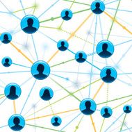Seamless social networking background