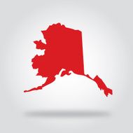 Alaska Red State Icon