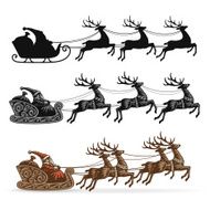 Santa's Sleigh with Reindeer