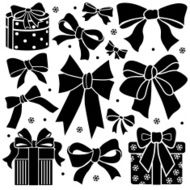 bows and presents design elements