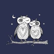 Two cute decorative owls N9