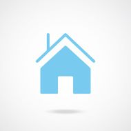 Vector house icon Creative graphic design logo element illustration
