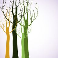 Decorative trees background N5
