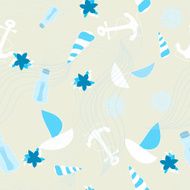 Vector Seamless sea pattern N4