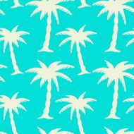 Seamless pattern with coconut palm trees N13