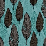 Bird feather pattern N2
