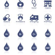 Hospital and medical Interface icon collection