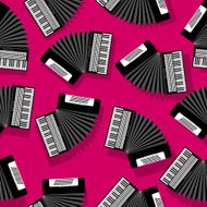 Accordion seamless pattern