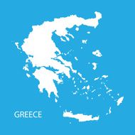 white map of Greece N2