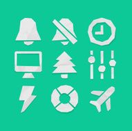 Paper Cut Icons for Web and Mobile Applications Set 6