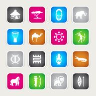 Multicolor Icons - Africa