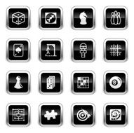 Supergloss Black Icons - Games