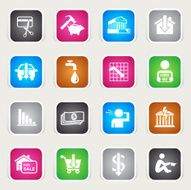Multicolor Icons - Financial Crisis