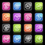 Ubergloss Icons - Airplane On Board Restrictions
