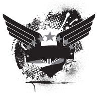 Track Symbol Grunge Graphic