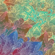 Decorative floral print