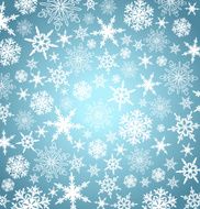 Stylized Christmas Snowflakes Background