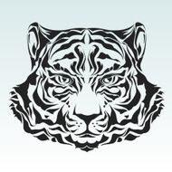 Tiger Head Silhouette N7