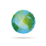 Earth abstract isolated on a white backgrounds