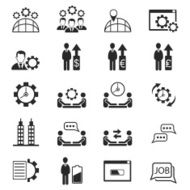 Human resource icon set N7