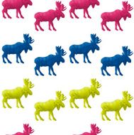 Triangular Moose Seamless Pattern