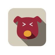 dog flat icon design Animal icons series N2