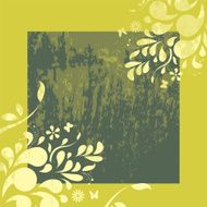 floral frame N258