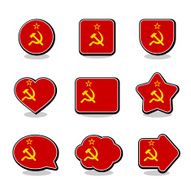 SOVIET UNION FLAG ICON SET N2