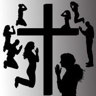 Vector Silhouette Of People N814
