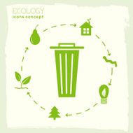 cycle eco infographic background concept N2