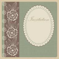 Invitation with lace
