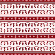 Striped christmas pattern with garlands Vector seamless background N2