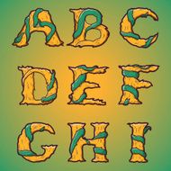 Halloween decorative alphabet Part 1 N2