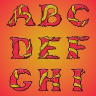 Halloween decorative alphabet Part 1 N3