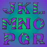 Halloween decorative alphabet Part 2 N3