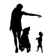 Vector Silhouette Of People N822