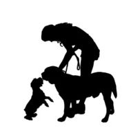 Vector Silhouette Of People N823