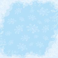 white flowers on blue background N2