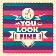 Illustrated background with typography