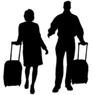 Vector silhouette of a people N328
