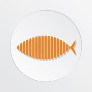 Sushi Restaurant Icon Sashimi Fish Symbol