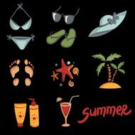 Summer elements for your design N11