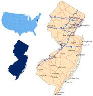 New Jersey road map