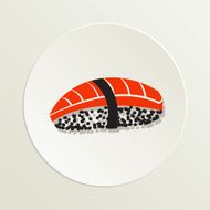 Sushi Restaurant Icon Salmon And Rice N2