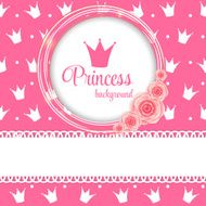 Princess Crown Background Vector Illustration N32