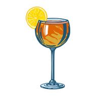 glass with a cocktail N2